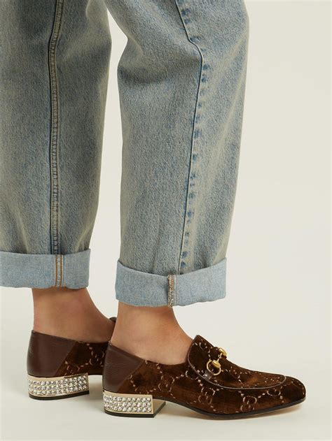 gucci velvet boots|gucci brown velvet loafers.